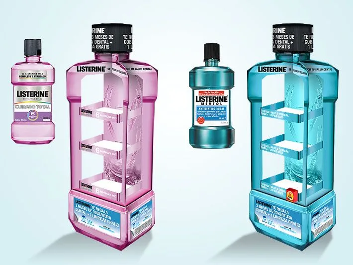 Bottle-Shaped Floor POP Display Fixture