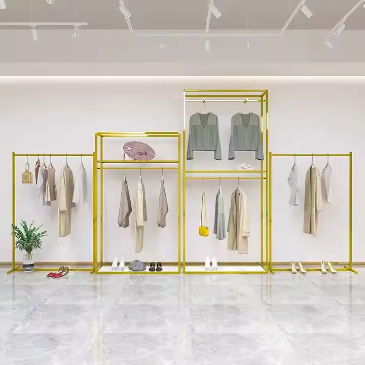 Boutique Retail Hanger & Display Rack Clothing Store Display Shelf — view 4