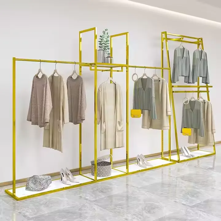 Boutique Retail Hanger & Display Rack Clothing Store Display Shelf — view 3