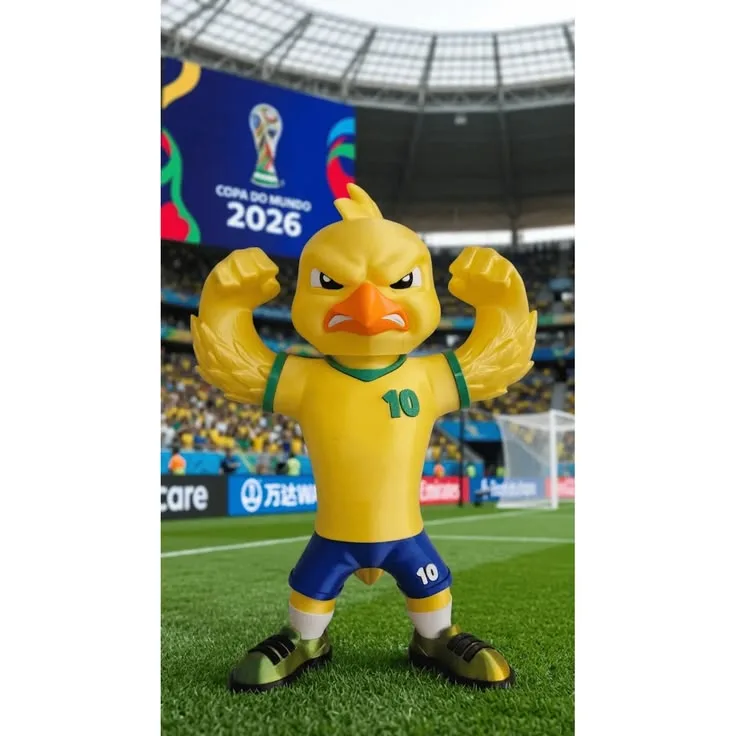 Brazil World Cup Mascot FRP Sculpture for Stadium & Sports Store Display — view 2