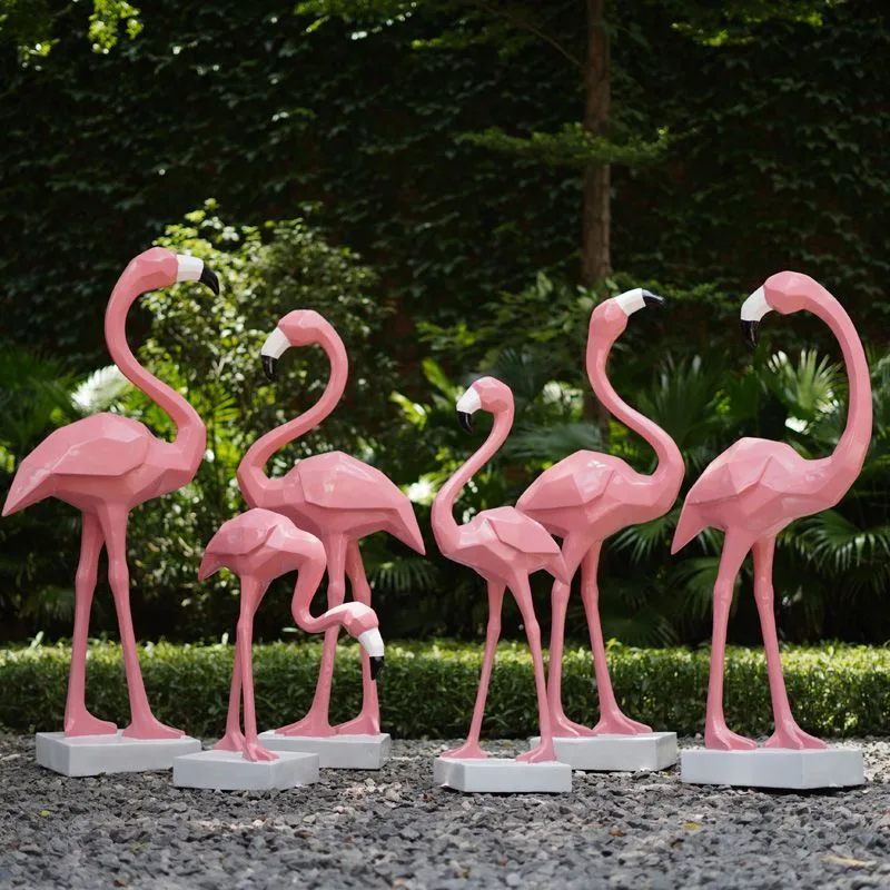 Bright & Durable Fiberglass Flamingo for Shops and Gardens — view 4