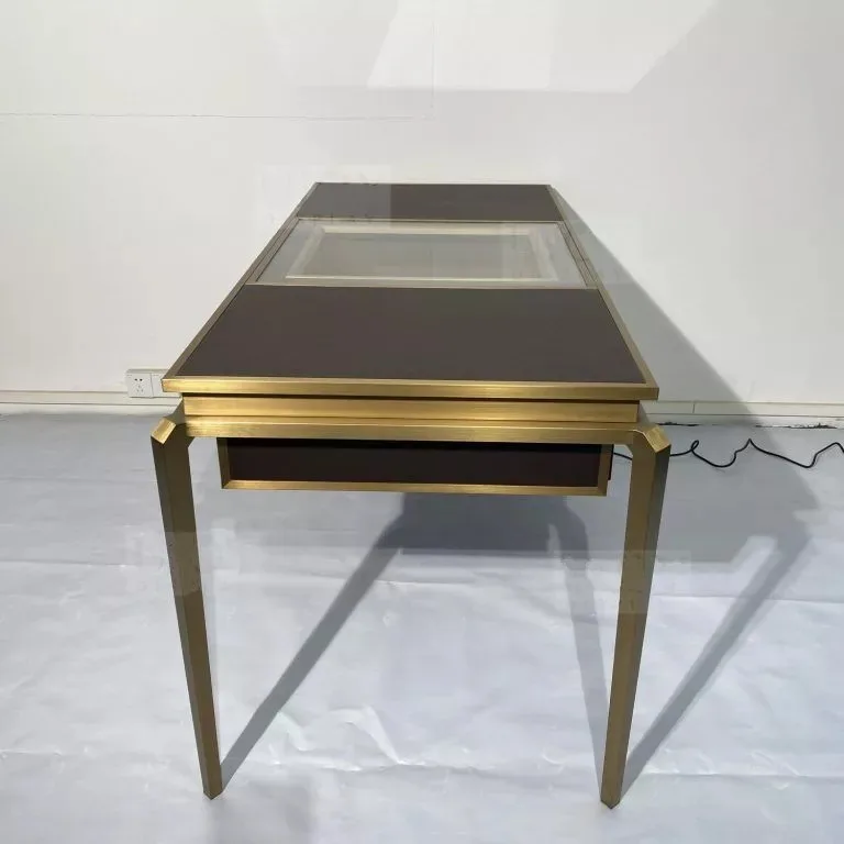 Brown Jewelry Service Table and Jewelry Reception Desk Design for Jewelry Shops on Sale — view 4