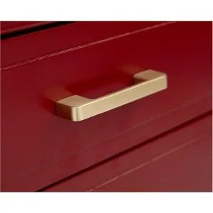 Burgundy-style kitchen cabinet with solid wood on sale — view 3