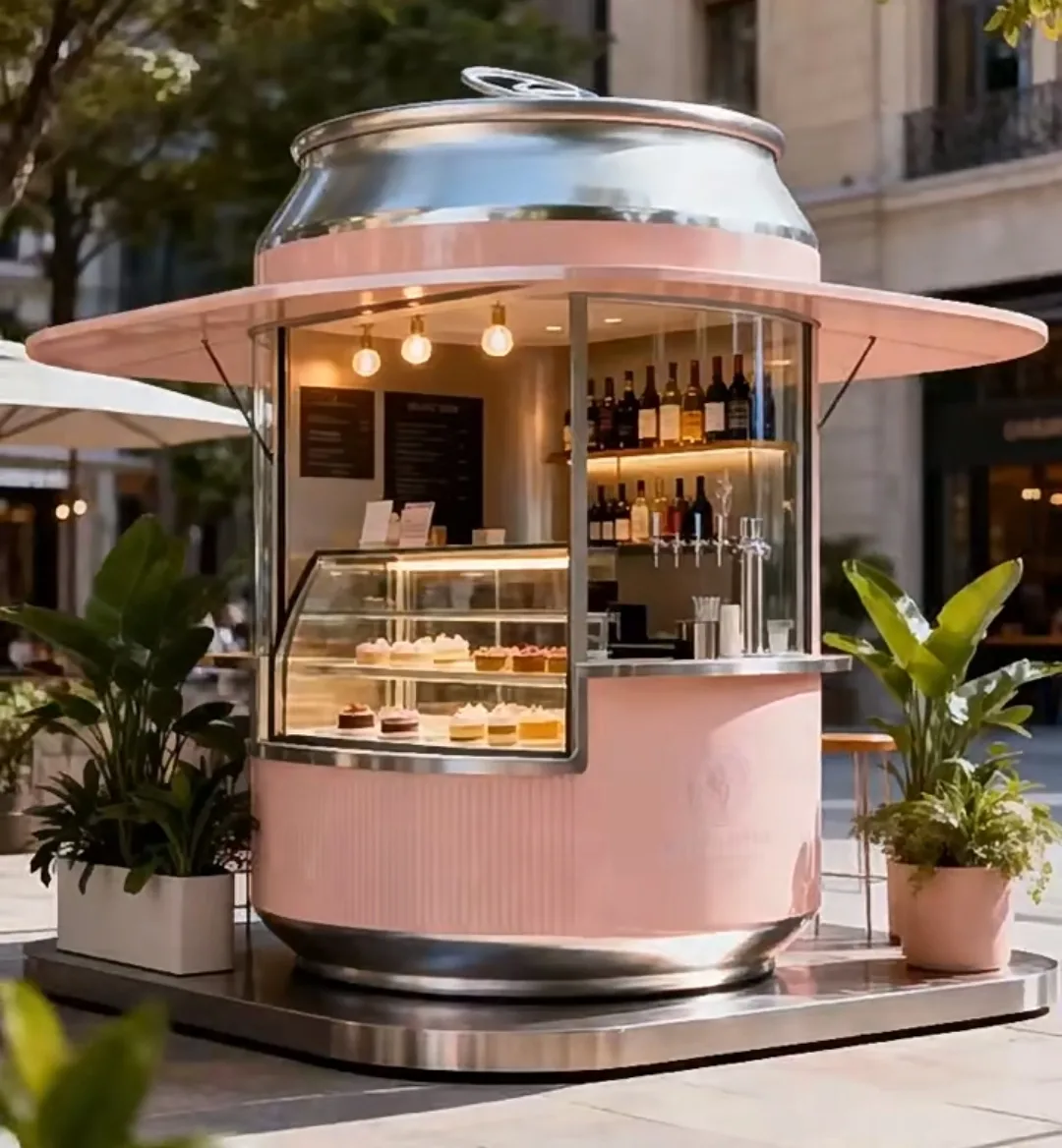 Can-Shaped Dessert Kiosk — Custom Outdoor Sweet Booth — view 4