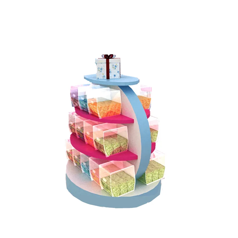 Candy box display stand Colorful candy store furniture for sale — view 3