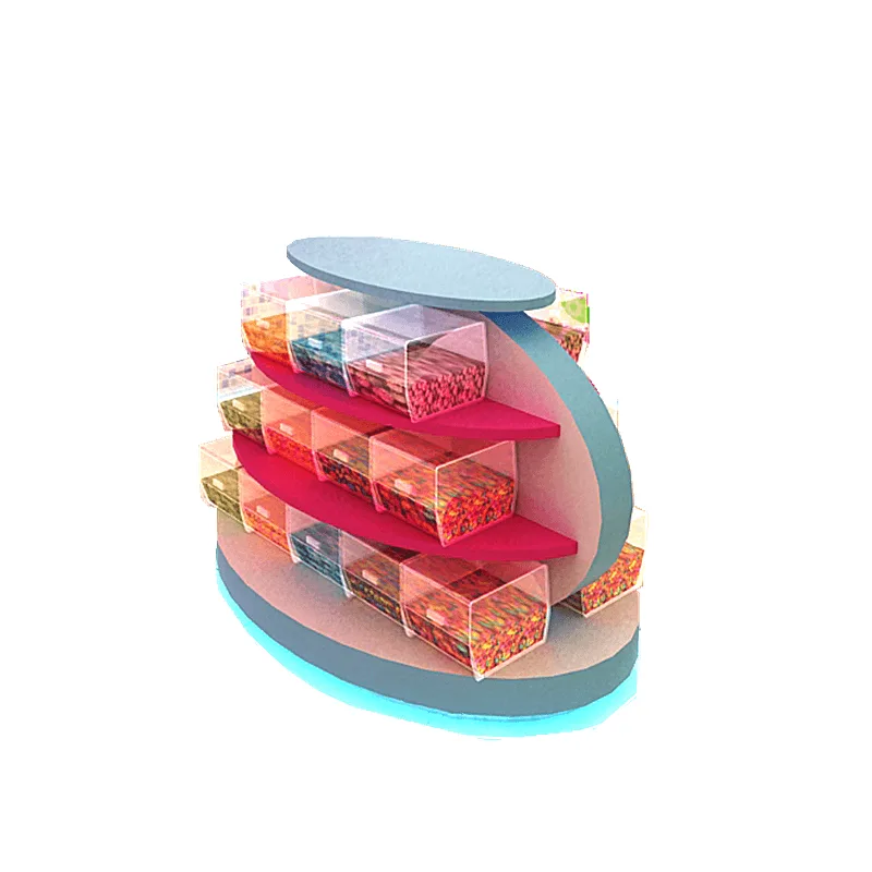 Candy box display stand Colorful candy store furniture for sale — view 4