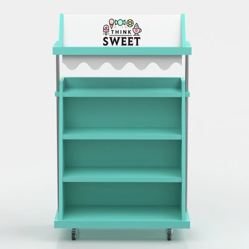 Candy display stand with wheels Candy store display stand — view 3