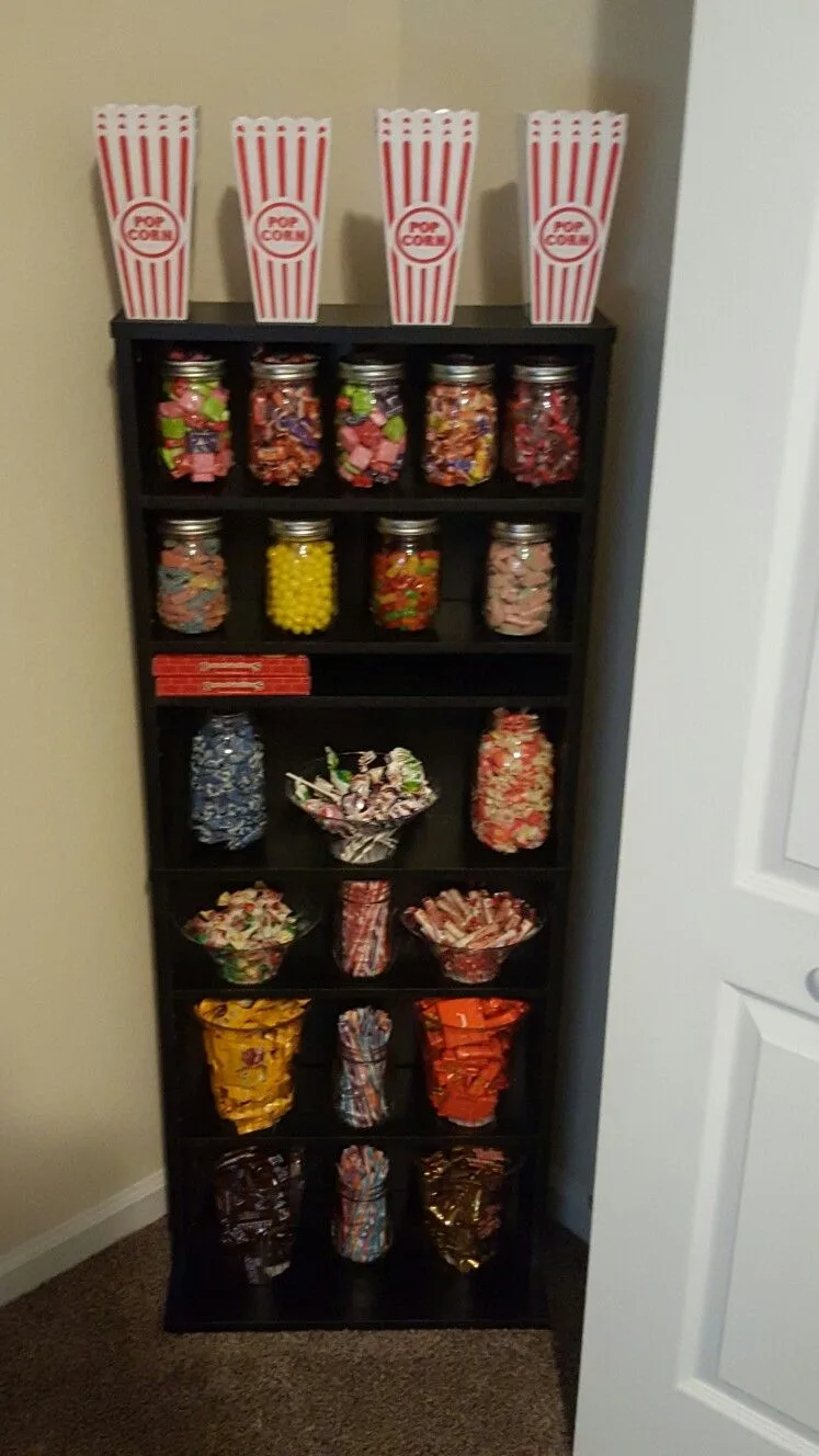 Candy & Movie Snack Storage Shelf