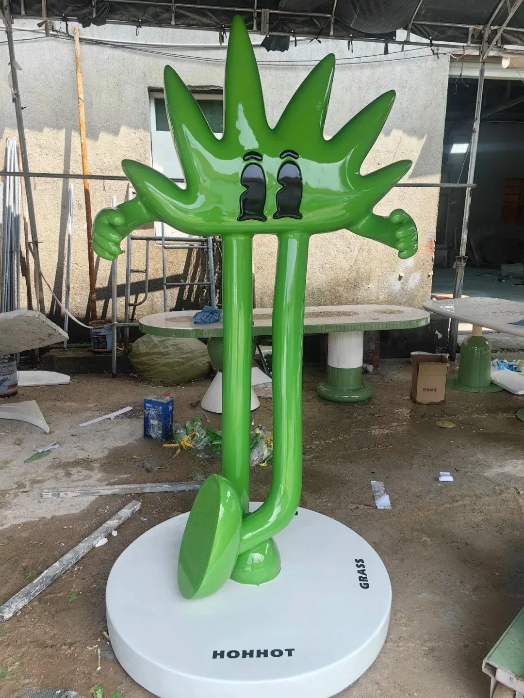 Cartoon Hand FRP Sculpture for Music Festival & Park Decor — view 2