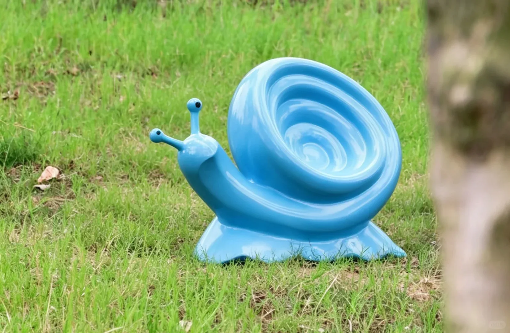 Cartoon Snail Fiberglass Seat Sculpture For Park Outdoor Rest Decor — view 4