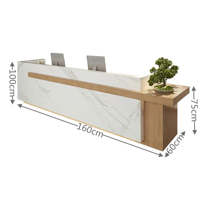Charming Reception Desk Design Popular Reception Desk Design for Stores on Sale — view 4