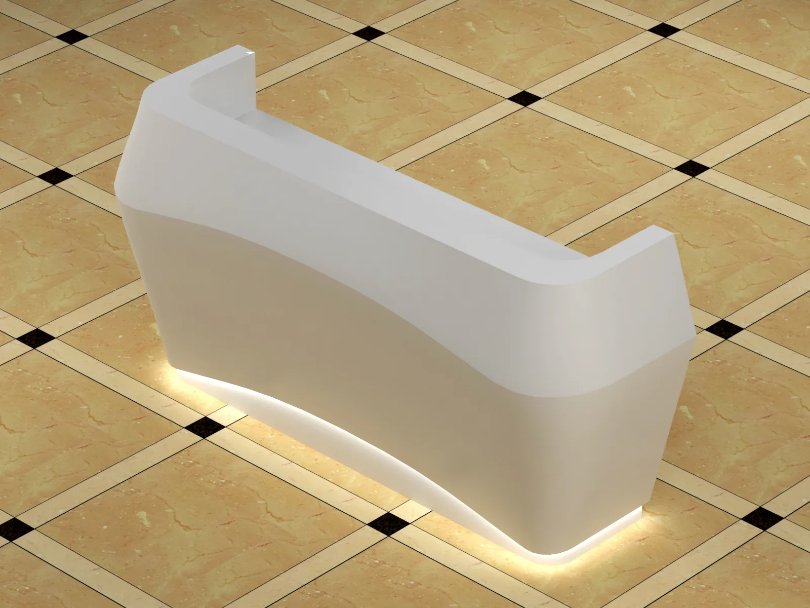 Charming Reception Desk Design White Reception Counter on Sale — view 3