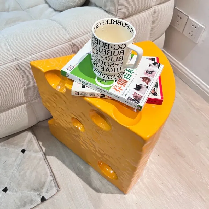 Cheese Wedge Fiberglass Stool for Whimsical Home & Commercial Decor — view 5