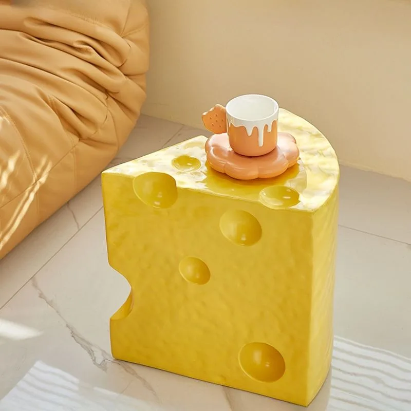 Cheese Wedge Fiberglass Stool for Whimsical Home & Commercial Decor — view 3