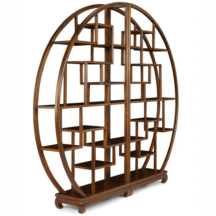 Chinese style falcon round display stand custom antique collection stand — view 3