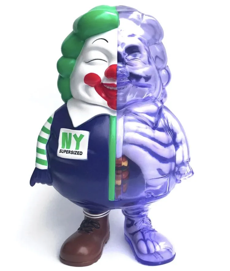 Chubby Clown FRP Sculpture for Trendy Store & Art Exhibition Decoration — view 2