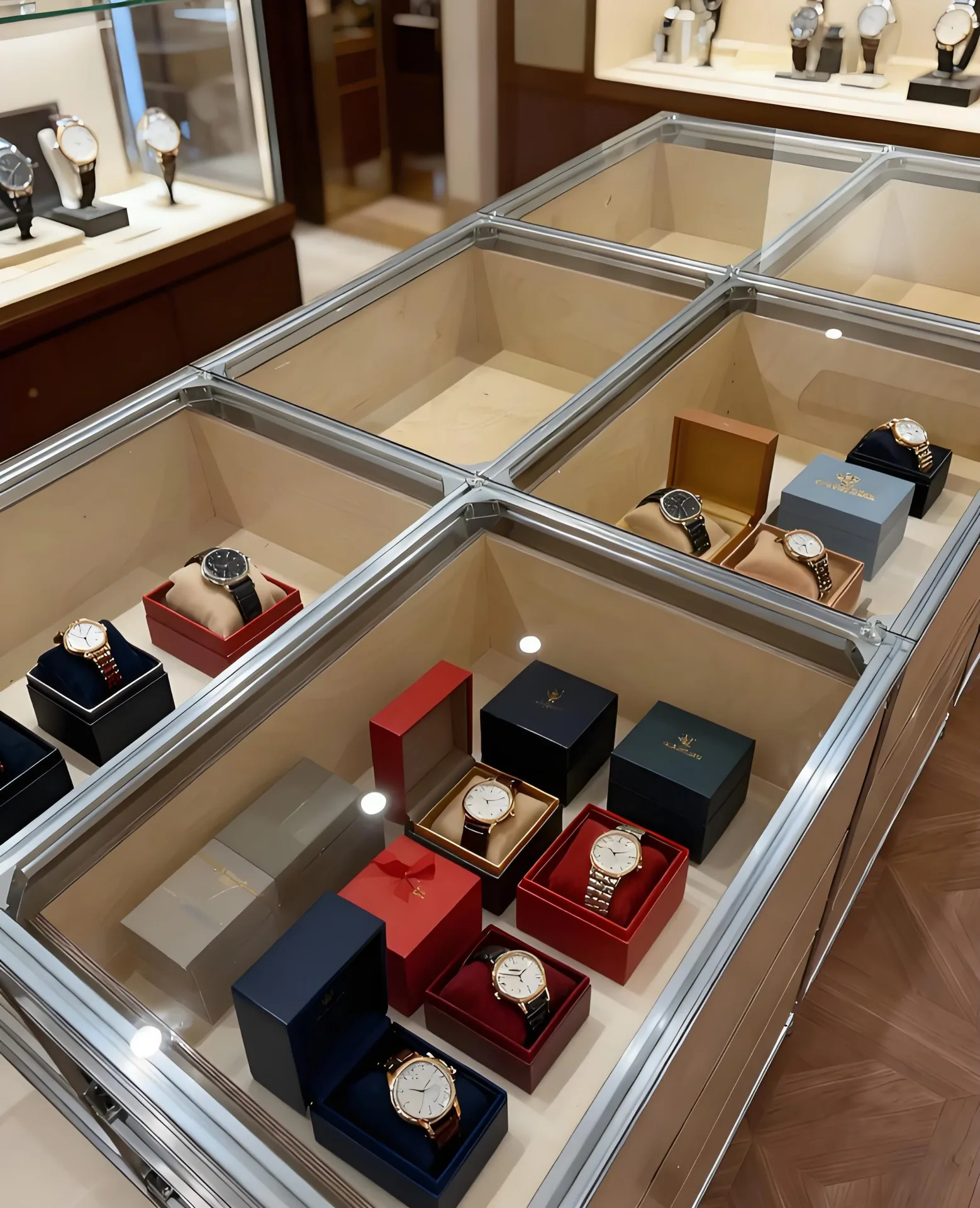 Clear Glass Watch Display Cabinet for Jewelry & Watch Retail Stores — view 4