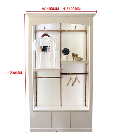 Clothes rack with movable shelves large storage clothes storage cabinet — view 3