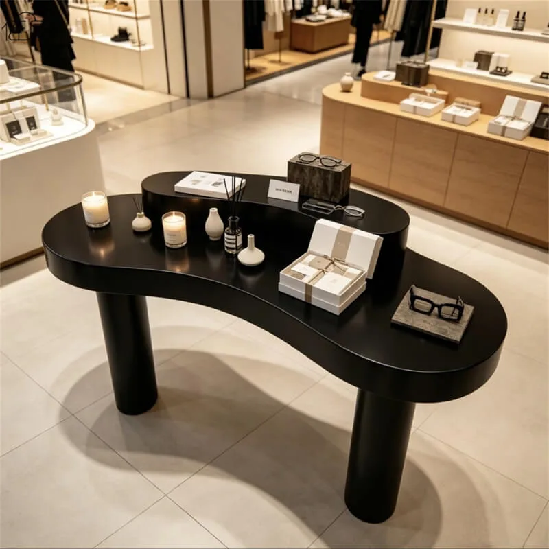 Cloud-Shaped FRP Display Table Multi-Color Creative Island Table for Clothing Stores — view 3