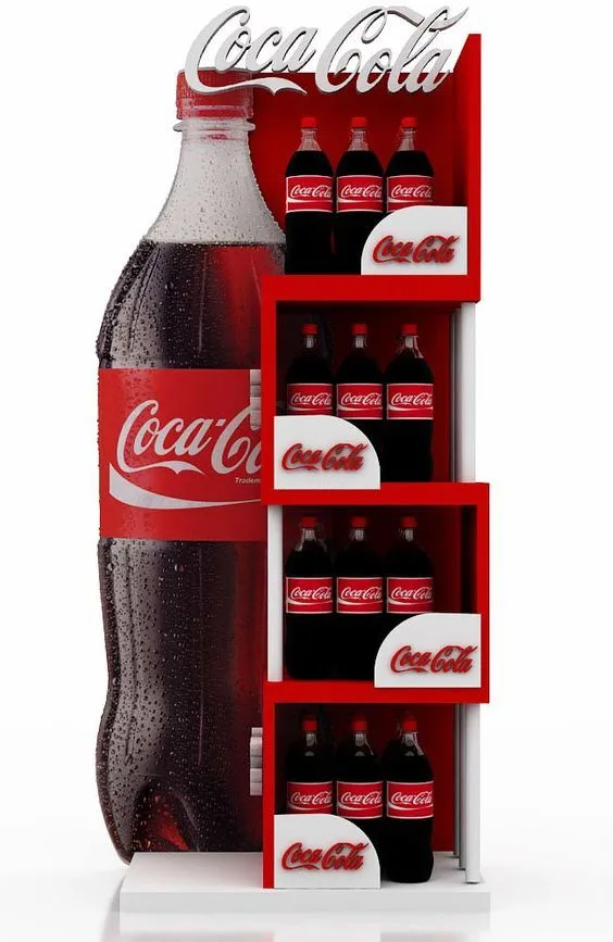 Coca-Cola Giant Bottle Shaped Floor Standing POP Promotional Display Stand