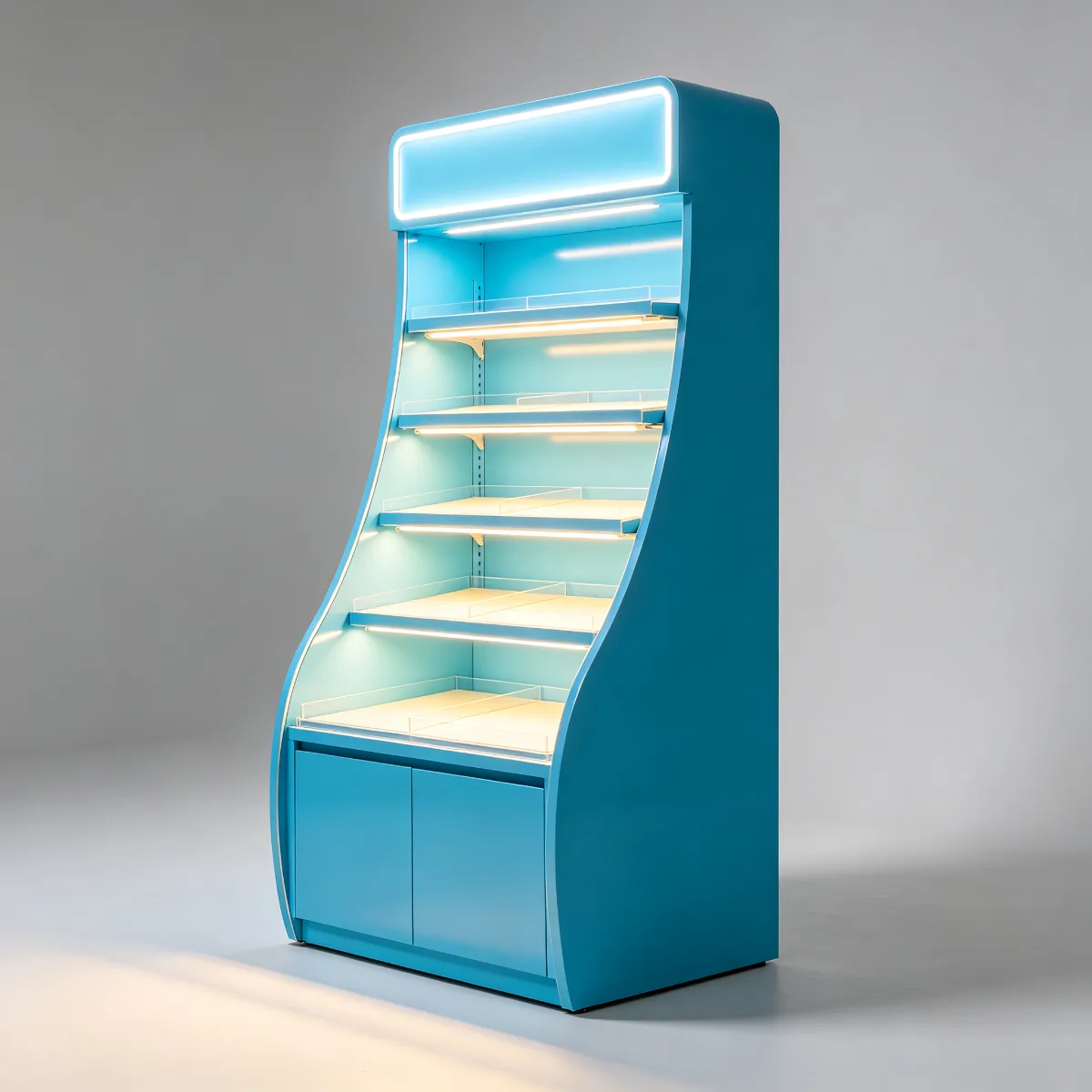Colorful Candy Display Cabinet Design Charming Candy Wall Cabinet on Sale — view 2