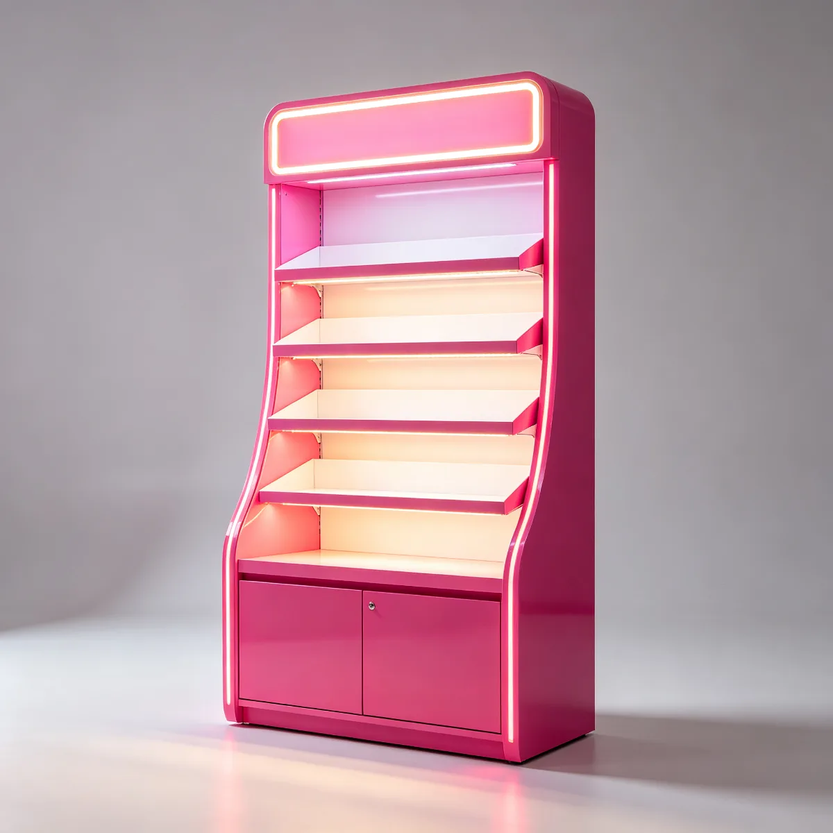 Colorful Candy Display Cabinet Design Charming Candy Wall Cabinet on Sale