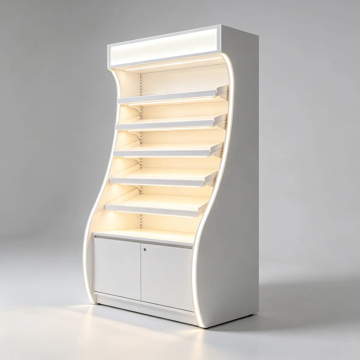 Colorful Candy Display Cabinet Design Charming Candy Wall Cabinet on Sale — view 4