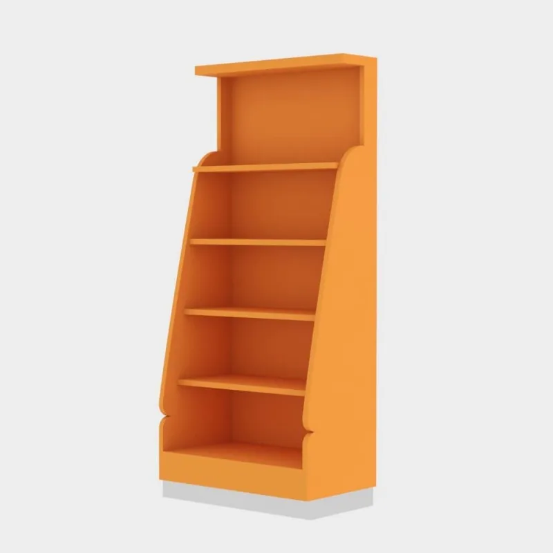 Colorful candy display shelves Candy store wall shelves — view 4