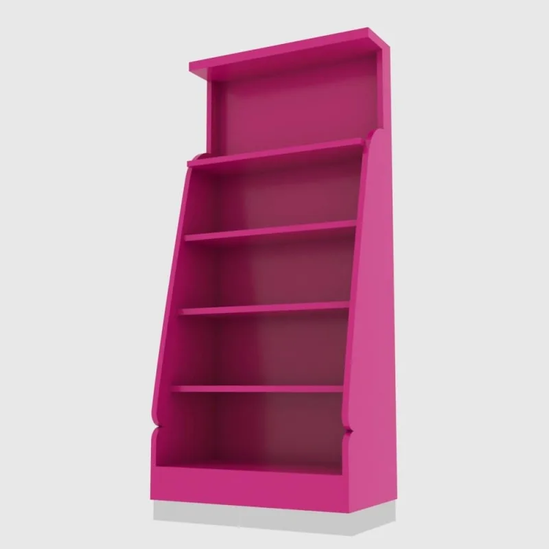Colorful candy display shelves Candy store wall shelves — view 3