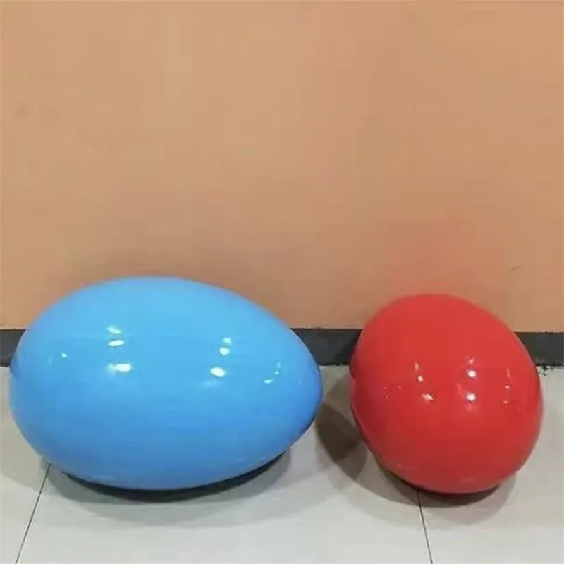 Colorful Fiberglass Pebble Seat | Creative Outdoor Pebble Bench for Parks, Malls & Playgrounds — view 3