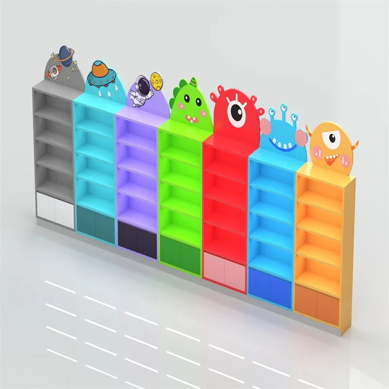 Colorful Toy Cabinets Design Popular Toy Stands for Stores on Sale — view 5