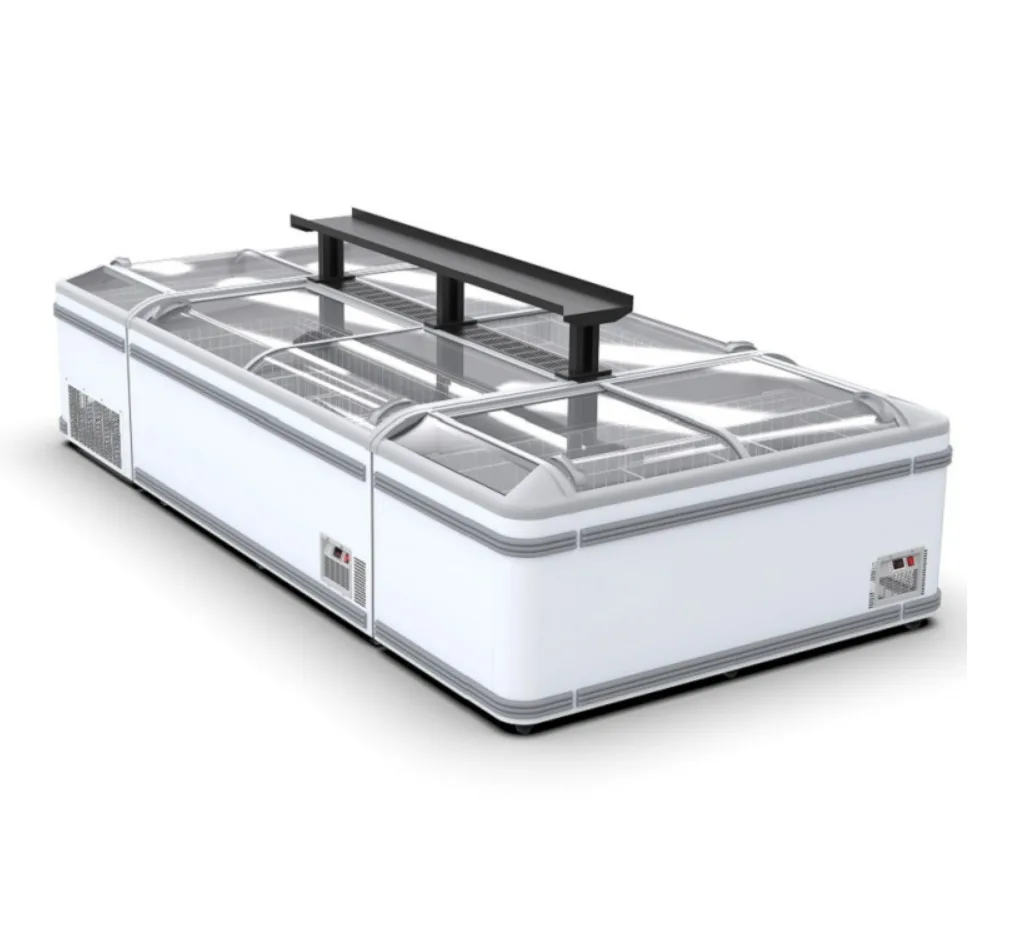 Combined Island Display Freezer, Chest Display Showcase & Ice Cream Refrigerator For Supermarket & Grocery Store — view 4