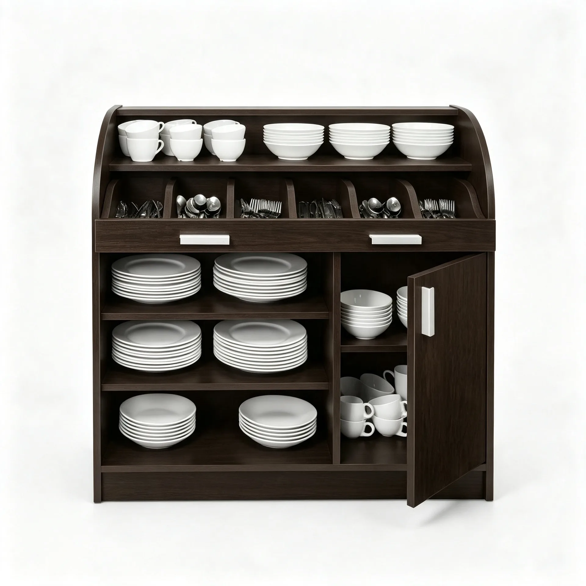 Commercial Wooden Dish Storage Cabinet for Restaurant — view 3