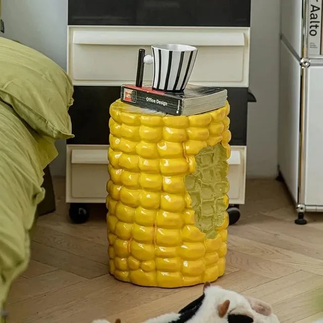 Corn Cob Fiberglass Stool for Whimsical Home & Commercial Decor — view 3