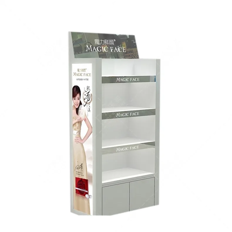Cosmetics floor display stand Cosmetics store furniture for sale — view 3