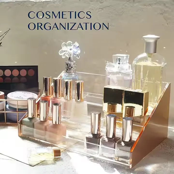 Countertop acrylic 3-layer perfume receiver Acrylic perfume display rack — view 5