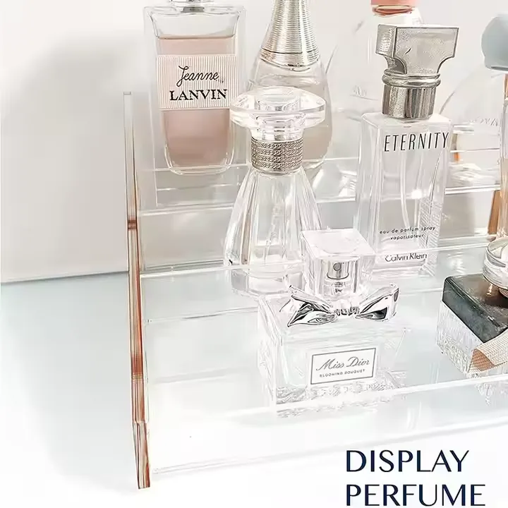 Countertop acrylic 3-layer perfume receiver Acrylic perfume display rack — view 4