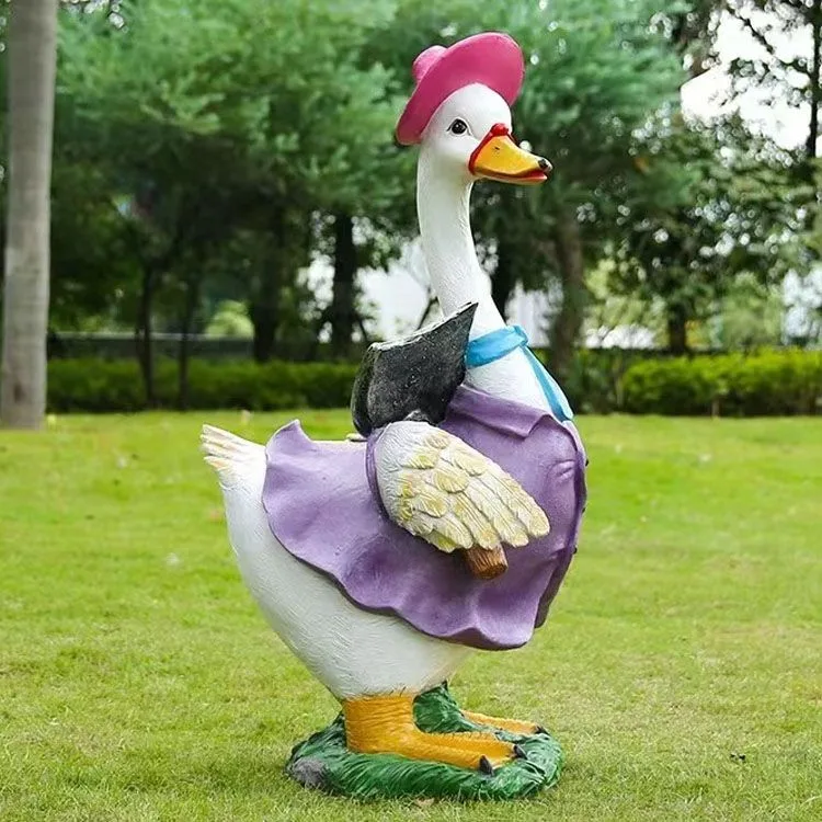 Country Gardener Fiberglass Duck Sculptures To Boost Retail Store And Garden Visual Appeal — view 3