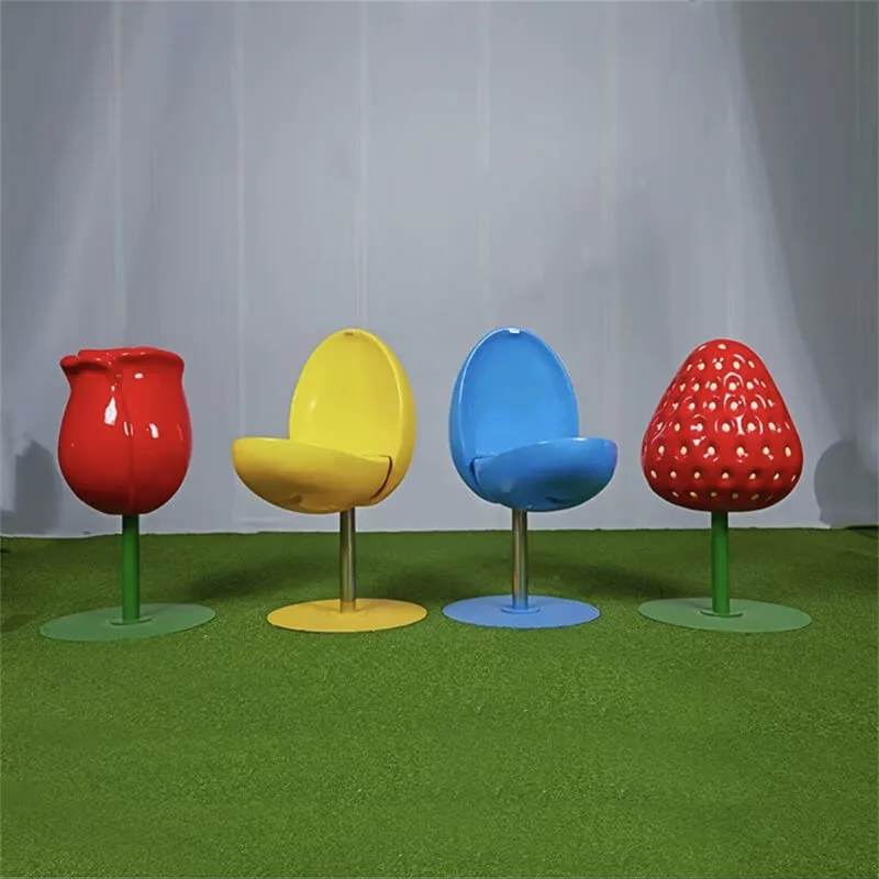 Creative Fruit‑Shaped Fiberglass Chair | Colorful Viral Fiberglass Chair, Custom Leisure Seat — view 2