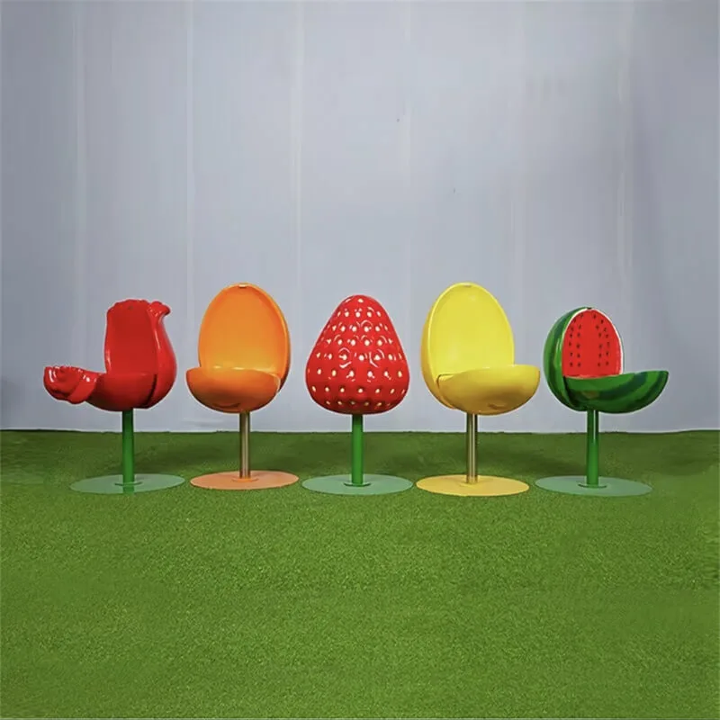Creative Fruit‑Shaped Fiberglass Chair | Colorful Viral Fiberglass Chair, Custom Leisure Seat