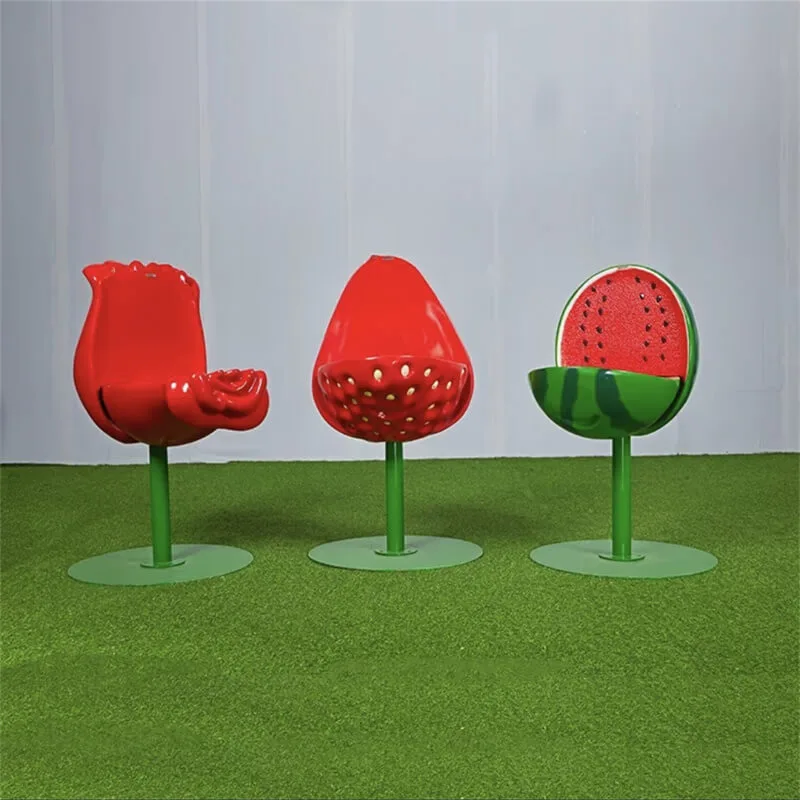 Creative Fruit‑Shaped Fiberglass Chair | Colorful Viral Fiberglass Chair, Custom Leisure Seat — view 3