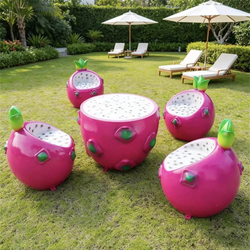 Creative Fruit‑Shaped Fiberglass Furniture | Viral Realistic Fruit Fiberglass Furniture, Custom Outdoor Chairs and Tables for Parks and Mall — view 4