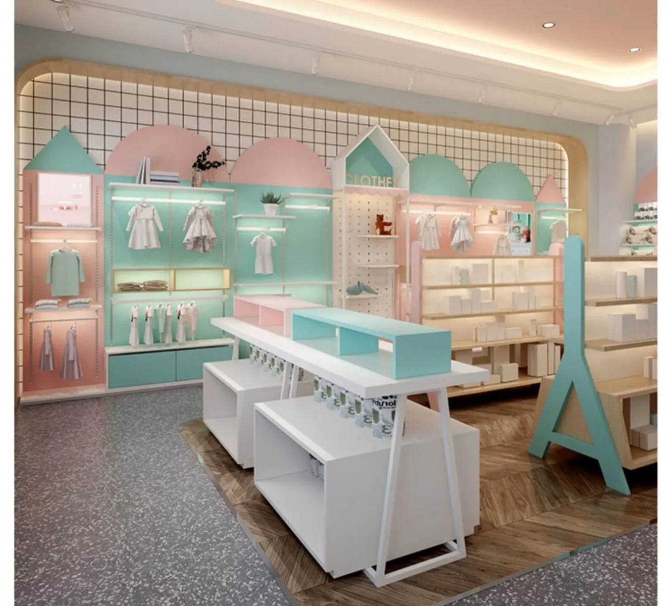 Creative metal display showcase design shop displaycabinet for sale — view 4