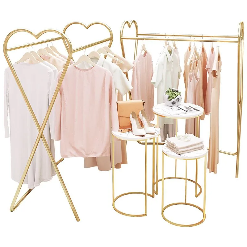 Creative metal display stand Clothing store display shelf for sale — view 4