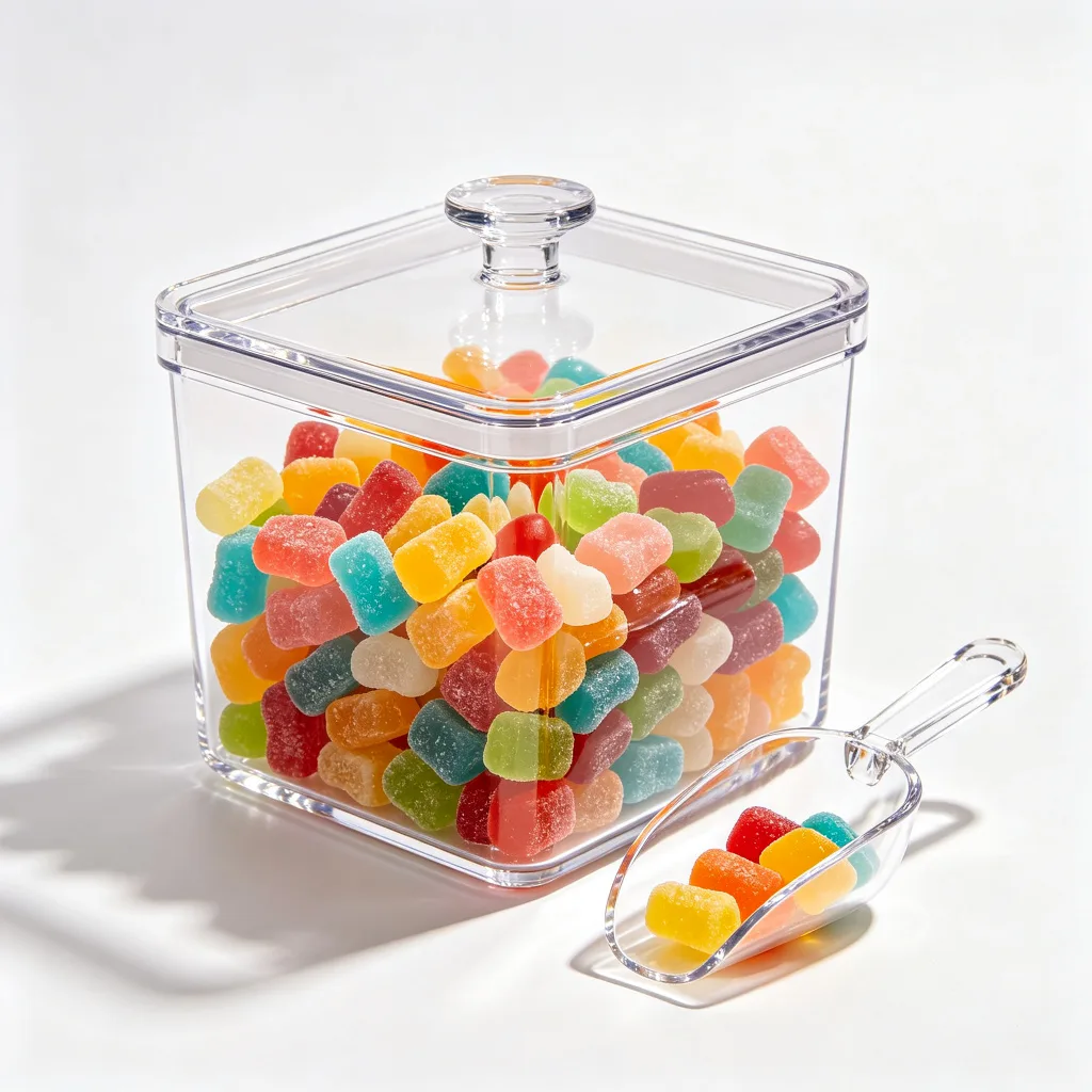 Custom Acrylic Candy Bin Box with Scoop