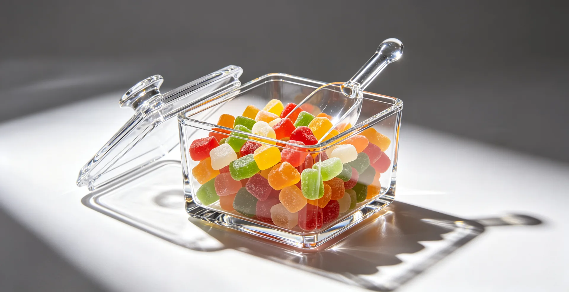 Custom Acrylic Candy Bins with Scoop and Lid – Wholesale