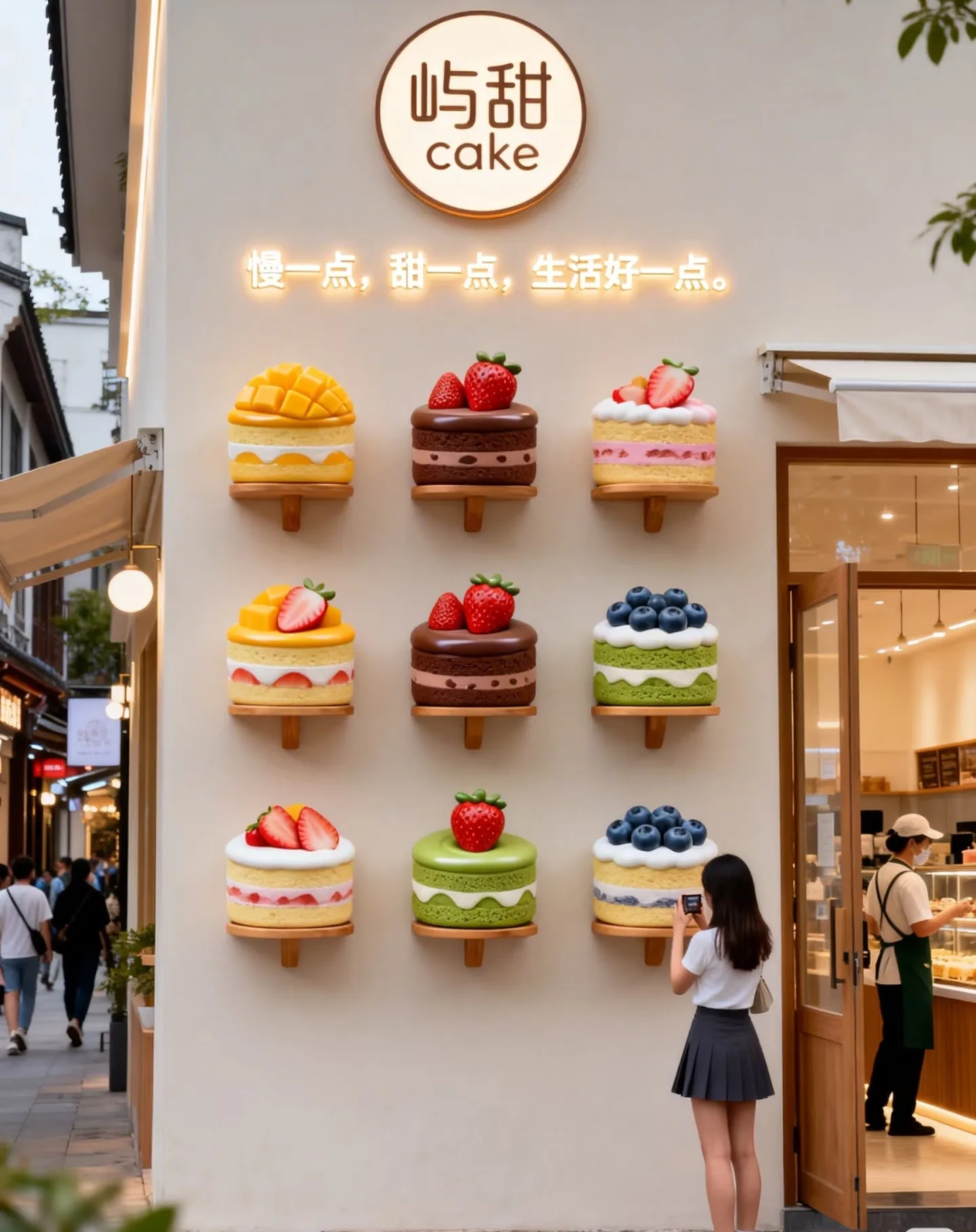 Custom Fiberglass Cake Wall Art for Cake Shop Exterior — view 3