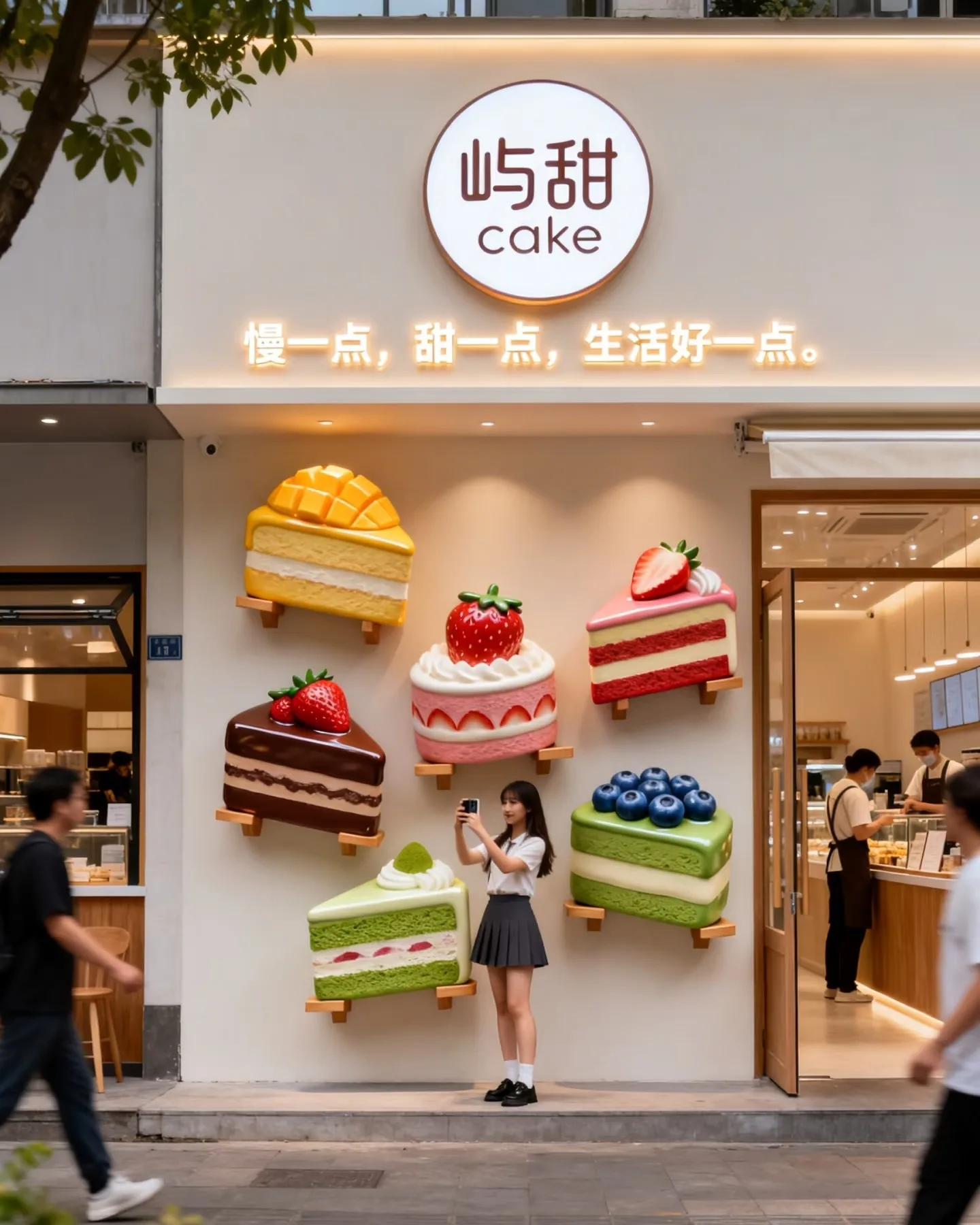 Custom Fiberglass Cake Wall Art for Cake Shop Exterior — view 4
