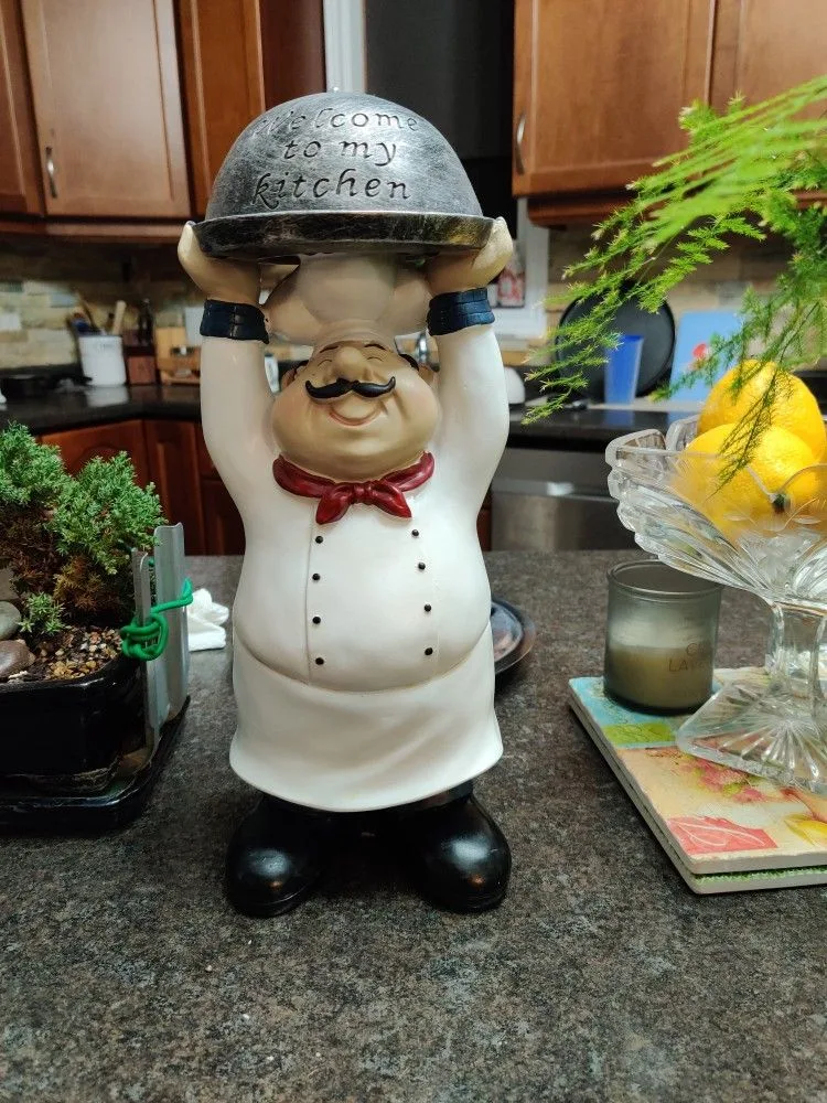 Custom Fiberglass Cartoon Chef Statues Boost Food Shop Brand Attraction — view 5