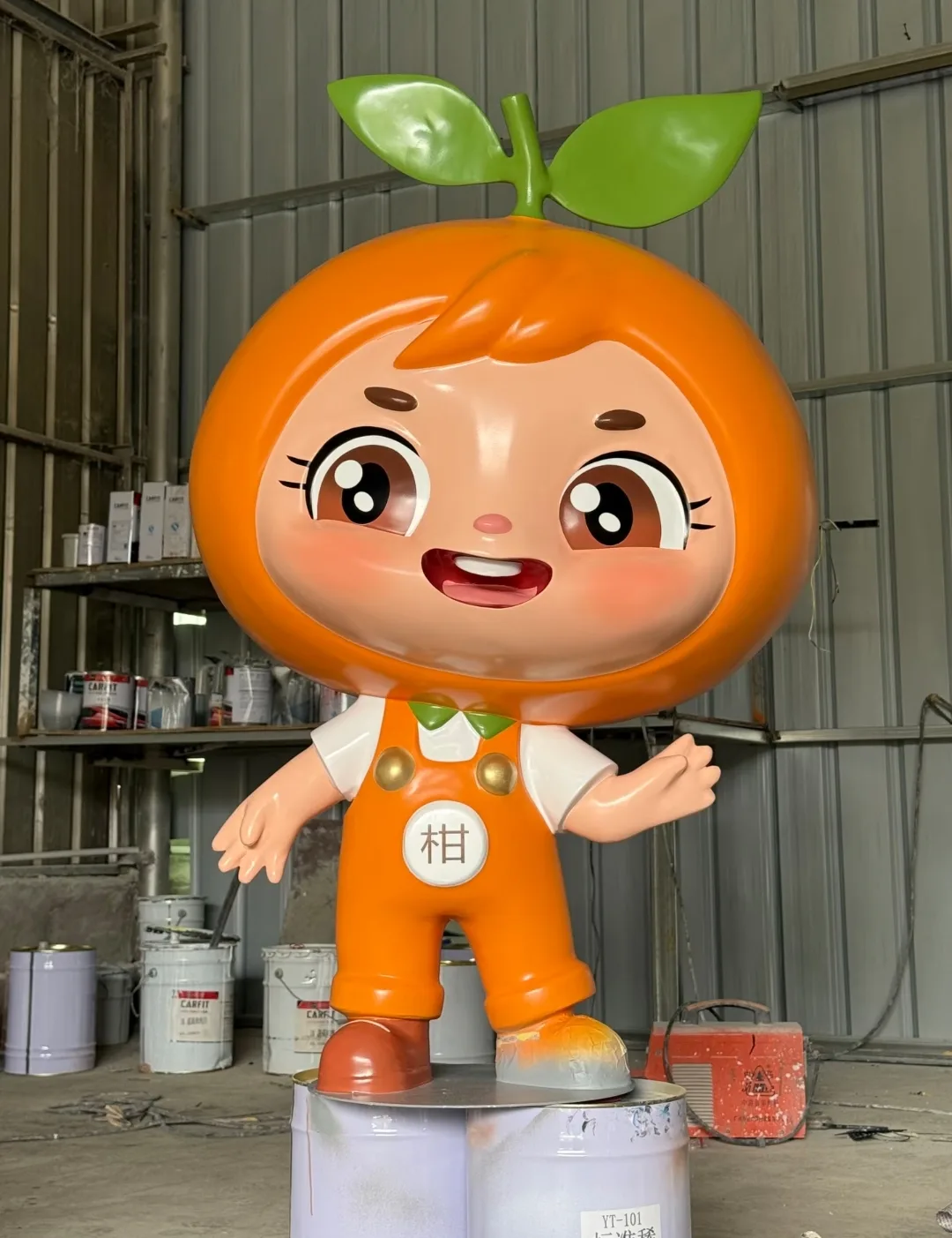 Custom Fiberglass Citrus Mascot Sculptures for Brand Promotion — view 4